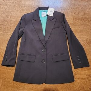 NWT!! Love, Bonito Women's Grey Blazer, Fully Lined, Faux Pocketz